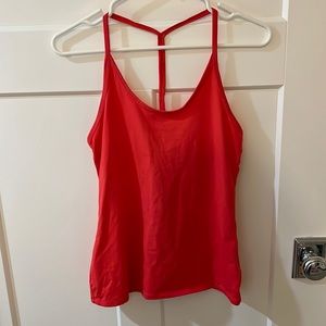 red nike sports tank top
